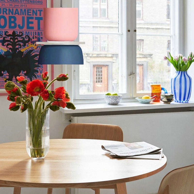 Macri Acrylic Colorful Bowl Shade Pendant Light For Kitchen