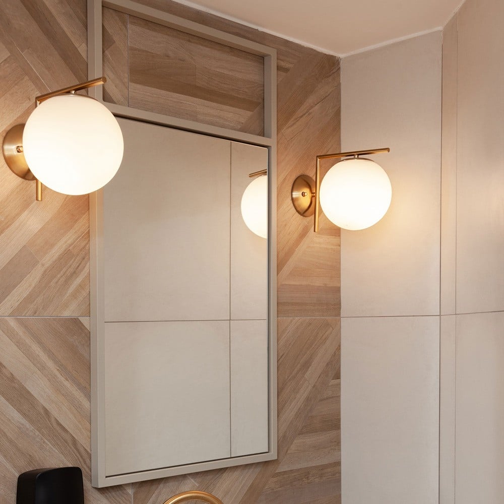 IC Lights Glass Ball Wall Sconce