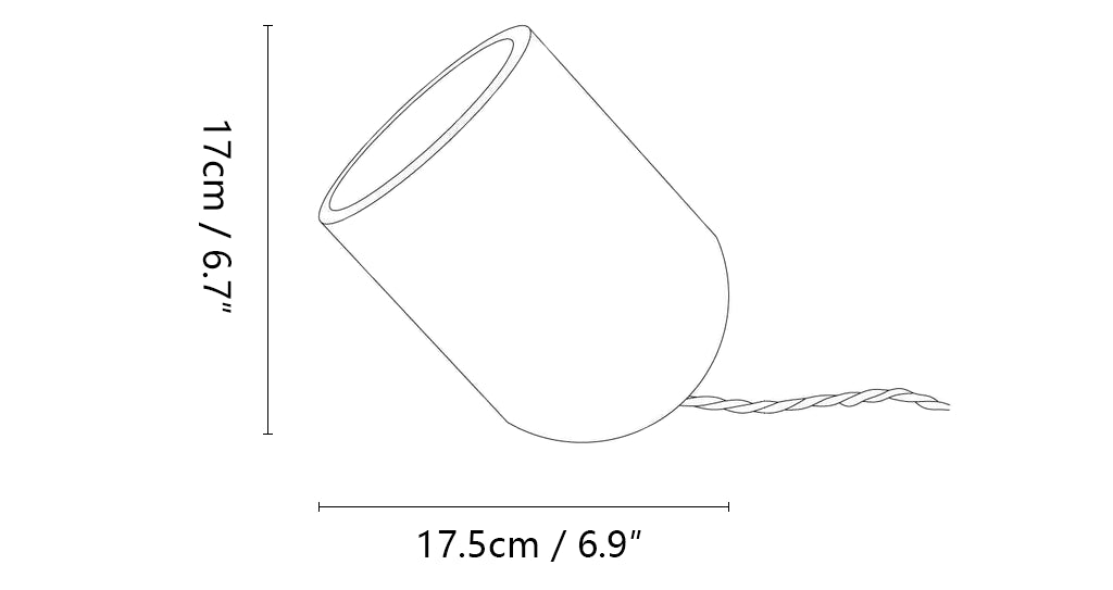 Lampada da tavolo in travertino Amidori Cylinder
