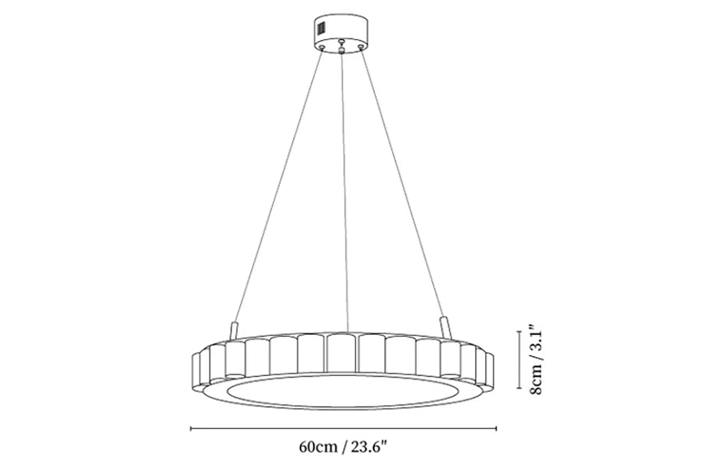 Alabaster Avalon Ring Chandelier